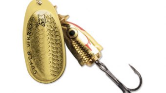 "Blue Fox Classic Vibrax Spinner" — Gold Shiner — №5
