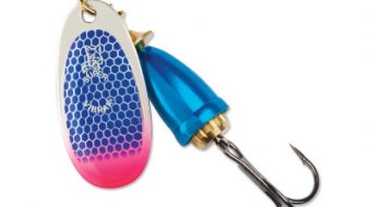 "Blue Fox Classic Vibrax Spinner" — Blue Scale Pink Tip UV — №6