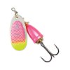 "Blue Fox Classic Vibrax Spinner" — Pink Scale Chartreuse Tip UV — №4