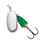 "Blue Fox Classic Vibrax Spinner" — Silver-Fluorescent Green — №4