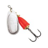 "Blue Fox Classic Vibrax Spinner" — Silver-Fluorescent Red — №6