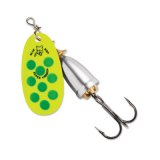"Blue Fox Classic Vibrax Spinner" — Fluorescent Yellow-Fluorescent Green-Silver UV — №4