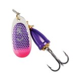 "Blue Fox Classic Vibrax Spinner" — Purple Scale Pink Tip UV — №4
