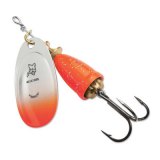 "Blue Fox Classic Vibrax Spinner" — Orange Chartreuse Candyback — №6