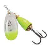 "Blue Fox Classic Vibrax Spinner" — Chartreuse Blue Candyback — №5