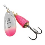 "Blue Fox Classic Vibrax Spinner" — Pink Chartreuse Candyback — №2
